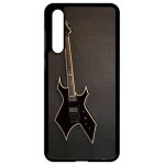Coque pour smartphone - guitare rock n roll - compatible avec huawei p20 pro - plastique - bord noir