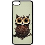 Coque pour smartphone - hibou grains de café - compatible avec apple ipod touch 6 - plastique - bord ... Coque pour smartphone - hibou grains de café - compatible avec apple ipod touch 6 - plastique - bord ...