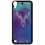 Coque pour smartphone - hyper animals space cerf - compatible avec htc desire 530 - plastique - bord ...