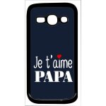 Coque pour smartphone - je t aime papa fond bleu - compatible avec samsung galaxy ace 3 - plastique - ...