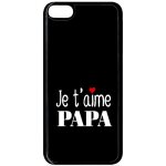 Coque pour smartphone - je t aime papa fond noir - compatible avec apple ipod touch 6 - plastique - bord ...