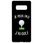 Coque pour smartphone - je peux j ai golf fond noir - compatible avec samsung galaxy note 8. 0 - plastique ...