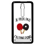 Coque pour smartphone - je peux pas j ai ping pong fond blanc - compatible avec asus zenfone 2 ze551ml ...