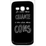 Coque pour smartphone - je serais moins chiante si vous etiez moins cons - compatible avec samsung galaxy ...