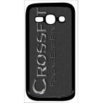 Coque pour smartphone - logo crossfit - compatible avec samsung galaxy ace 3 - plastique - bord noir