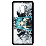 Coque pour smartphone - manga fille - compatible avec nokia 6 (2018) - plastique - bord noir