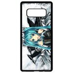 Coque pour smartphone - manga fille - compatible avec samsung galaxy note 8. 0 - plastique - bord noir ...