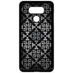 Coque pour smartphone - mosaique baroque - compatible avec lg g6 - plastique - bord noir