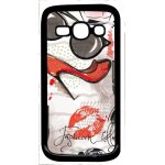 Coque pour smartphone - motif girly fond blanc - compatible avec samsung galaxy ace 3 - plastique - bord ...