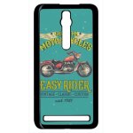 Coque pour smartphone - moto rtro easy rider - compatible avec asus zenfone 2 ze551ml - plastique - bord ...