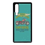 Coque pour smartphone - moto rtro easy rider - compatible avec huawei p30 - plastique - bord noir