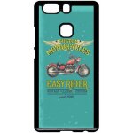 Coque pour smartphone - moto rtro easy rider - compatible avec huawei p9 plus - plastique - bord noir ...