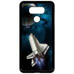 Coque pour smartphone - nasa planete - compatible avec lg g6 - plastique - bord noir