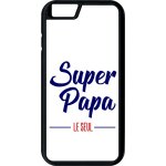 Coque pour smartphone - super papa le seul fond blanc - compatible avec apple iphone 6 - plastique - ...
