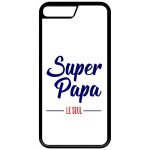 Coque pour smartphone - super papa le seul fond blanc - compatible avec apple iphone 7 + - plastique ...