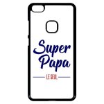 Coque pour smartphone - super papa le seul fond blanc - compatible avec huawei ascend p10 lite - plastique ...