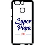 Coque pour smartphone - super papa le seul fond blanc - compatible avec huawei ascend p9 + - plastique ...