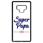 Coque pour smartphone - super papa le seul fond blanc - compatible avec samsung galaxy note9 - plastique ...
