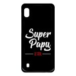 Coque pour smartphone - super papy le seul fond noir - compatible avec samsung galaxy a10 - plastique ...