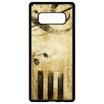 Coque pour smartphone - piano note musique - compatible avec samsung galaxy note 8. 0 - plastique - bord ...