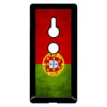 Coque pour smartphone - portugal - compatible avec sony xperia xz2 - plastique - bord noir