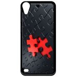 Coque pour smartphone - puzzle one piece red - compatible avec htc desire 530 - plastique - bord noir ...