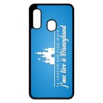 Coque pour smartphone - la realite est tropdure jme tire a disney fond turquoise - compatible avec samsung ...