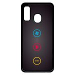 Coque pour smartphone - rebus i love windows and phone - compatible avec samsung galaxy a40 - plastique ...