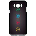 Coque pour smartphone - rebus i love windows and phone - compatible avec samsung galaxy j7 (2016) - plastique ...