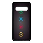 Coque pour smartphone - rebus i love windows and phone - compatible avec samsung galaxy s10 - plastique ...