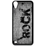 Coque pour smartphone - rock street - compatible avec htc desire 530 - plastique - bord noir