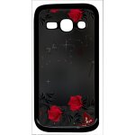 Coque pour smartphone - roses gothic chapelet - compatible avec samsung galaxy ace 3 - plastique - bord ...