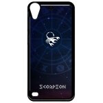Coque pour smartphone - signe astrologique scorpion - compatible avec htc desire 530 - plastique - bord ...