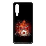 Coque pour smartphone - squellette joue a la batterie flamme - compatible avec huawei p30 - plastique ...