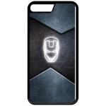 Coque pour smartphone - superhero iron the man - compatible avec apple iphone 7 - plastique - bord noir ...