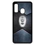 Coque pour smartphone - superhero iron the man - compatible avec samsung galaxy a40 - plastique - bord ...