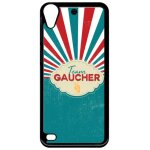 Coque pour smartphone - team gauchers - compatible avec htc desire 530 - plastique - bord noir