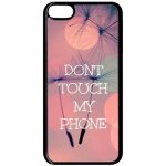 Coque pour smartphone - dont touch my phone fond rose poudree - compatible avec apple ipod touch 6 - ...