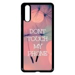 Coque pour smartphone - dont touch my phone fond rose poudree - compatible avec huawei p20 - plastique ...