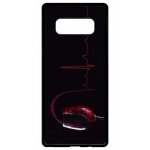 Coque pour smartphone - verre de vin �lectrocardiogramme 2 - compatible avec samsung galaxy note 8. 0 ...