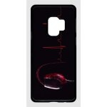 Coque pour smartphone - verre de vin �lectrocardiogramme 2 - compatible avec samsung galaxy s9 - plastique ...