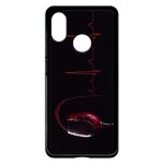 Coque pour smartphone - verre de vin �lectrocardiogramme 2 - compatible avec xiaomi mi - 8 explorer - ...