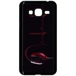Coque pour smartphone - verre de vin electrocardiogramme - compatible avec samsung galaxy j3 - plastique ...