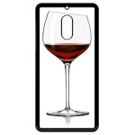 Coque pour smartphone - verre de vin - compatible avec nokia 6 (2018) - plastique - bord noir Coque pour smartphone - verre de vin - compatible avec nokia 6 (2018) - plastique - bord noir