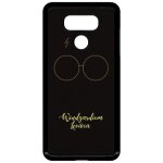 Coque pour smartphone - windgardium leviosa - compatible avec lg g6 - plastique - bord noir