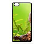 Coque pour smartphone - zen attitude bouddha bougie - compatible avec huawei p8 lite (2015) - plastique ...