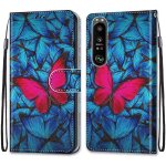 Coque pour sony xperia 1 iii, etui en cuir pu portefeuille housse coque avec 360 degres silicone antichoc ...