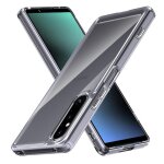 Coque pour sony xperia 1 v - housse etui silicone gel fine + verre trempe - transparent tpu