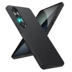 Coque pour sony xperia 1 vii - housse etui silicone gel fine + verre trempe - noir