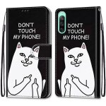 Coque pour sony xperia 10 iv, etui en cuir pu portefeuille housse coque avec 360 degres silicone antichoc ...